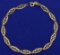 Italian Made Designer Infinity Link Bracelet In 18k Yellow Gold