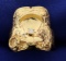 Men's Custom Made Diamond Horse Saddle Ring In 14k Yellow Gold