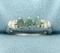 Color Changing Alexandrite And Diamond Ring In 10k White Gold