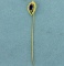 Vintage Sapphire Pin In 10k Yellow Gold