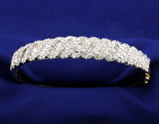 5 Carat Diamond Bangle Bracelet