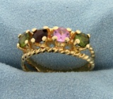 Multicolor Gemstone Ring