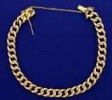 Curb Link Bracelet In 18k Yellow Gold