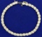 7 Inch Diamond Bracelet In 10k Yellow And White Gold