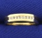 Diamond Band Wedding Or Anniversary Ring In 14k Yellow Gold
