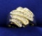 2/3ct Tw Baguette And Round Diamond Ring In 10k Yellow Gold