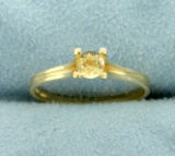 Natural Citrine Ring In 10k Yellow Gold