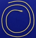 30 Inch Cobra Snake Link Neck Chain In 14k Yellow Gold