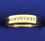 Diamond Band Wedding Or Anniversary Ring In 14k Yellow Gold
