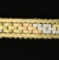 Italian Made Yellow, White, & Rose Gold Bracelet