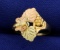 Butterfly Grapevine Gold Ring