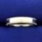 Wedding Band Ring With Beaded Edge In Platinum