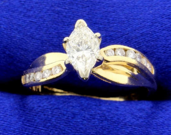 2/3 Ct Tw Marquise Diamond Ring