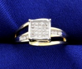 1/2 Ct Tw Invisible Set Diamond Ring