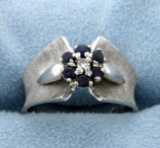 Diamond & Sapphire Ring