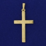 Cross Pendant Made In Israel In 14k Yellow Gold