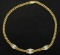 Italian Made 18k 15 1/2 Inch Diamond Link Necklace