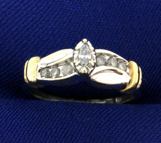 1/5 Ct Tw Diamond Ring In 10k Gold