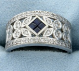 Diamond & Sapphire Ring