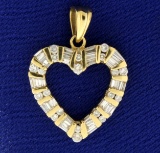 1ct Tw Diamond Heart Pendant