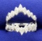 Vintage Diamond Ring Jacket For Engagement Ring In 14k White Gold