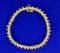 4ct Tw Champagne Diamond Tennis Bracelet In 14k Yellow Gold