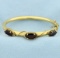 6ct Tw Garnet Bangle Bracelet