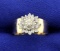 1/2 Ct Tw Diamond Cluster Ring