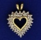 1/2ct Tw Diamond Heart Pendant
