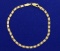 Italian Made White And Yellow Gold Bracelet