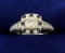 Diamond And Sapphire Halo Ring