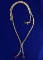 Ruby And Diamond Lariat Necklace