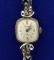 Vintage 14k Gold And Diamond Woman's Bulova Watch