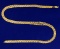 Italian Made 18 Inch 6 Strand Woven Neck Chain