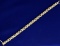 3 Ct Tw Diamond Tennis Bracelet With Baguette And Round Diamonds