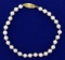 Akoya Pearl Bracelet With 14k Gold Clasp