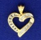 1/4ct Tw Diamond Heart Pendant