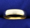 Men's Wedding Band Ring In 18k White And Yellow Gold