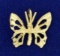 Butterfly Pendant/charm In 14k Yellow Gold