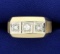 1/2ct Tw Three Stone Diamond Ring In 10k Yellow And White Gold