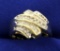 2/3ct Tw Baguette And Round Diamond Ring In 10k Yellow Gold