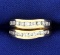 Two Diamond Stacking Band Rings In 14k Yellow Gold