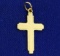 Gold Cross Pendant In 14k Yellow Gold