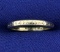 Vintage Belais Art Deco Gold Band Ring With Hand Carved Design In 18k White Gold