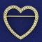 Victorian Pearl Heart Pin With Seed Pearls In 14k Yellow Gold