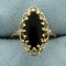 3ct Onyx Ring In 10k Yellow Gold
