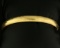 Engraved Bangle Bracelet In 14k Yellow Gold
