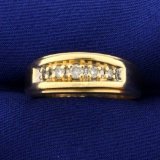 1/4ct Tw Diamond Wedding Or Anniversary Band Ring In 14k Yellow Gold