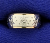 Star Design Band Ring
