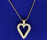 1/2 Ct Tw Diamond Heart Pendant